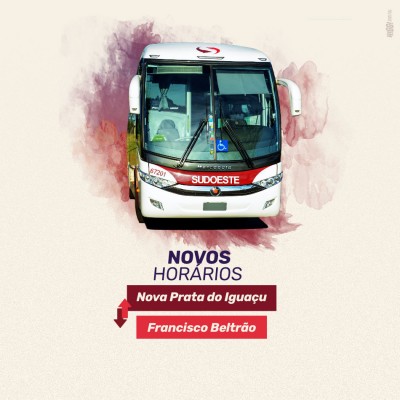 Imagem de capa do artigo: Novos horários - Linha Nova Prata do Iguaçu X Francisco Beltrão